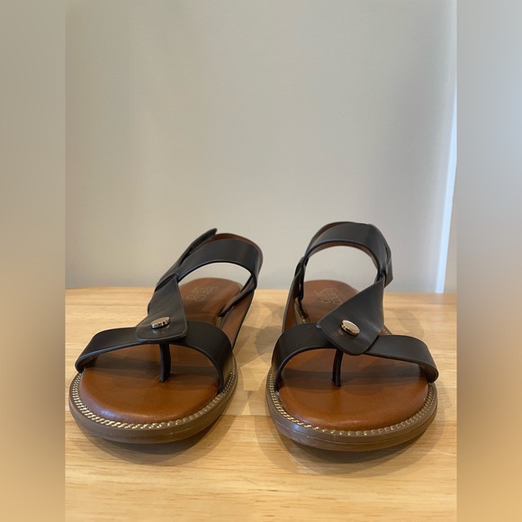 Franco Sarto Black and Brown Women's Sandals - Picture 5 of 8